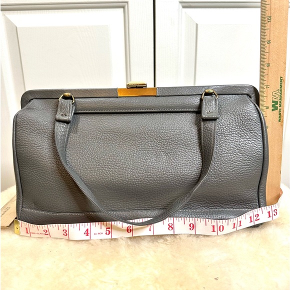 Vintage Merit New York Leather Gray Bag - Picture 6 of 16
